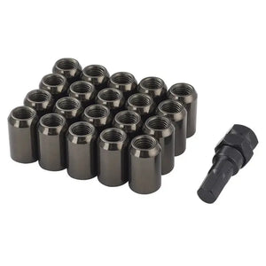 JDM Slim Lug Nuts (Black Chrome)