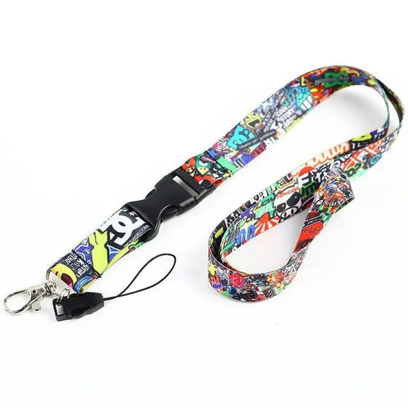 JDM Sticker Bomb Lanyard - Tokyo Tom's