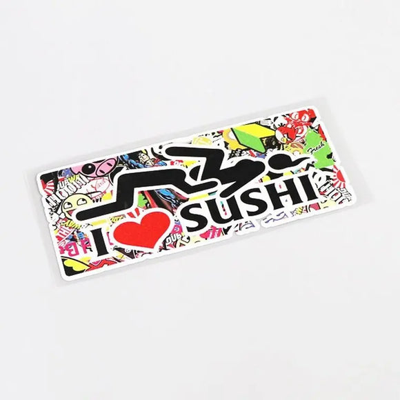 JDM Stickers Bomb I <3 SUSHI Sticker Decal - Tokyo Tom's