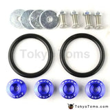 JDM Style Aluminum Quick Release Fasteners For Car Front Rear Bumpers Trunk Fender Hatch Lids Kit