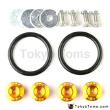 JDM Style Aluminum Quick Release Fasteners For Car Front Rear Bumpers Trunk Fender Hatch Lids Kit - Tokyo Tom's