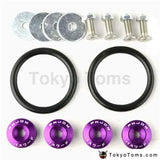 JDM Style Aluminum Quick Release Fasteners For Car Front Rear Bumpers Trunk Fender Hatch Lids Kit