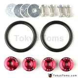 JDM Style Aluminum Quick Release Fasteners For Car Front Rear Bumpers Trunk Fender Hatch Lids Kit - Tokyo Tom's