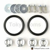 JDM Style Aluminum Quick Release Fasteners For Car Front Rear Bumpers Trunk Fender Hatch Lids Kit