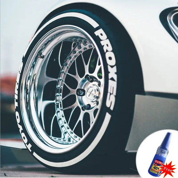JDM Toyo Tires Style Tyre Letter Stickers Set - Tokyo Tom's