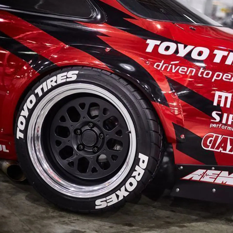 JDM Toyo Tires Style Tyre Letter Stickers Set - Tokyo Tom's