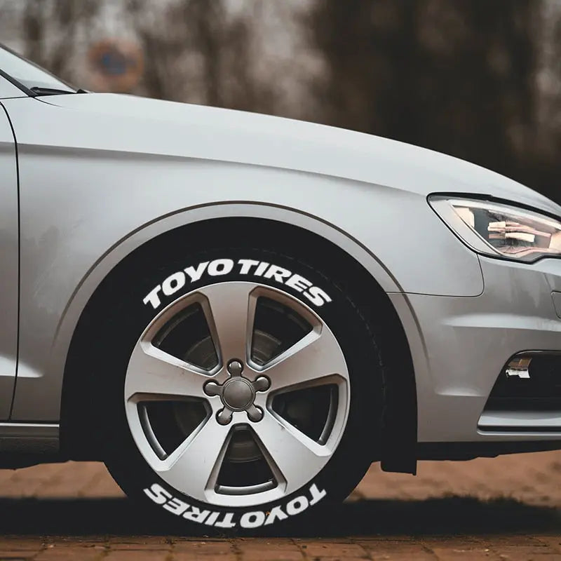 JDM Toyo Tires Style Tyre Letter Stickers Set - Tokyo Tom's