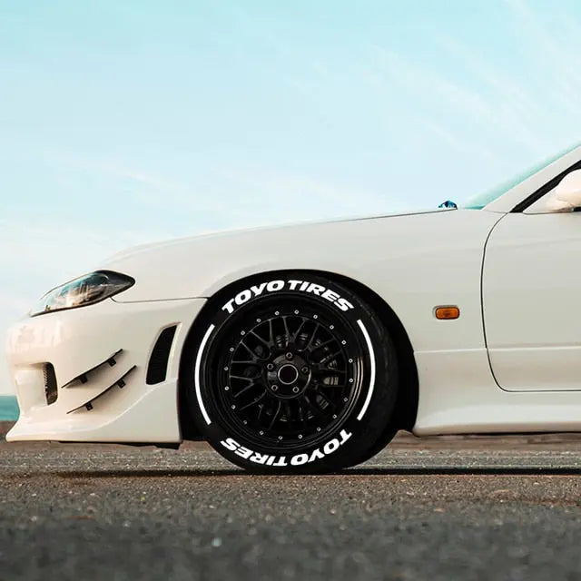 JDM Toyo Tires Style Tyre Letter Stickers Set - Tokyo Tom's