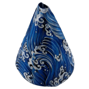 Japanese Fabric Blue Waves Gear Shift Boot cover