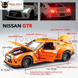 KIDAMI 1:32 AMG Nissan GTR benz alloy car model toys for children diecast car toy gift sports MINI AUTO - Tokyo Tom's