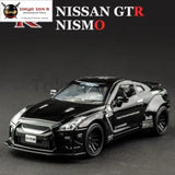 KIDAMI 1:32 AMG Nissan GTR benz alloy car model toys for children diecast car toy gift sports MINI AUTO