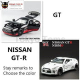 KIDAMI 1:32 AMG Nissan GTR benz alloy car model toys for children diecast car toy gift sports MINI AUTO