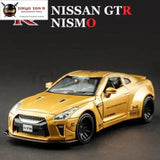 KIDAMI 1:32 AMG Nissan GTR benz alloy car model toys for children diecast car toy gift sports MINI AUTO