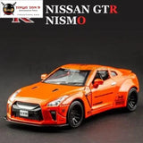 KIDAMI 1:32 AMG Nissan GTR benz alloy car model toys for children diecast car toy gift sports MINI AUTO