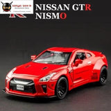 KIDAMI 1:32 AMG Nissan GTR benz alloy car model toys for children diecast car toy gift sports MINI AUTO