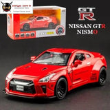 KIDAMI 1:32 AMG Nissan GTR benz alloy car model toys for children diecast car toy gift sports MINI AUTO