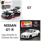 KIDAMI 1:32 AMG Nissan GTR benz alloy car model toys for children diecast car toy gift sports MINI AUTO