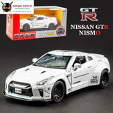 KIDAMI 1:32 AMG Nissan GTR benz alloy car model toys for children diecast car toy gift sports MINI AUTO