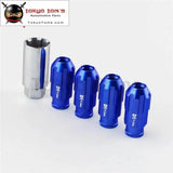 4 Pcs W/ Key 12X1.5 Spec Racing Aluminum Lock Locking Lug Nuts Blue