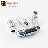 4 Pcs W/ Key 12X1.5 Spec Racing Aluminum Lock Locking Lug Nuts Silver