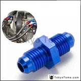 10PCS/LOT Blue Anodized Lightweight Finish -4 AN Male Flare to -4 AN Male Flare Union Fitting Adapters Stra AN4-AN4