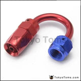 10PCS/LOT Degree Fuel Oil Fitting Aluminum Oil Cooler Hose End Adaptor Universal AN4-180A