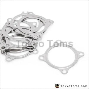 10Pcs/Lot 2.5" Inch 4Bolt Ss304 Turbo Exhaust Downpipe Flange Gasket For Gt3582R Gt35 T3