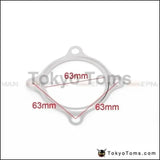 10Pcs/Lot 2.5" Inch 4Bolt Ss304 Turbo Exhaust Downpipe Flange Gasket For Gt3582R Gt35 T3