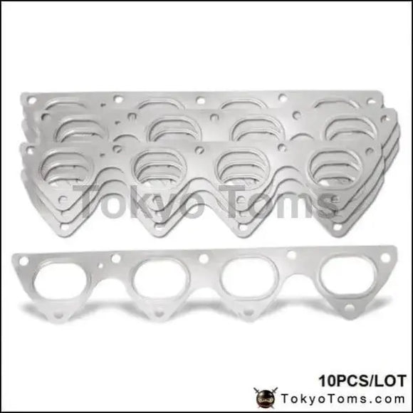 10Pcs/Lot 3 Layer Stainless Steel Exhaust Manifold Header Gasket For Honda Integra Civic Crx B16 B16A B18