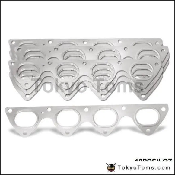 10Pcs/Lot 3 Layer Stainless Steel Exhaust Manifold Header Gasket For Honda Integra Civic Crx B16 B16A B18