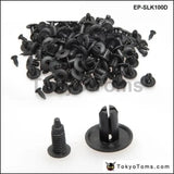 100Pcs/Lot 8Mm Car Universal Mixed Door Trunk Rack Bumper Expansion Screw Threaded Nail PlaSTIc Interior Clip