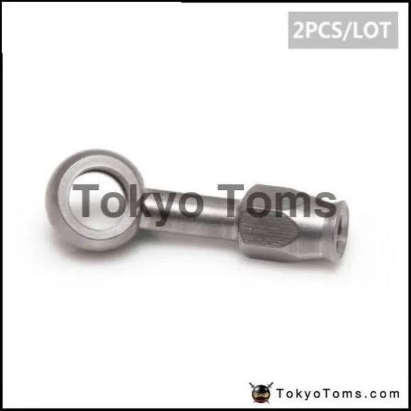 Stainless Steel Banjo Eye Brake Hose Fitting - 2Pcs/Lot An-3 10Mm 28 Degree - - Tokyo Tom's