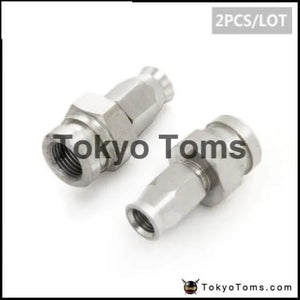 Stainless Steel Straight Brake Swivel Hose Ends Fittings - 2Pcs/Lot An -3 Hose To M10X1.0 - - Tokyo Tom's