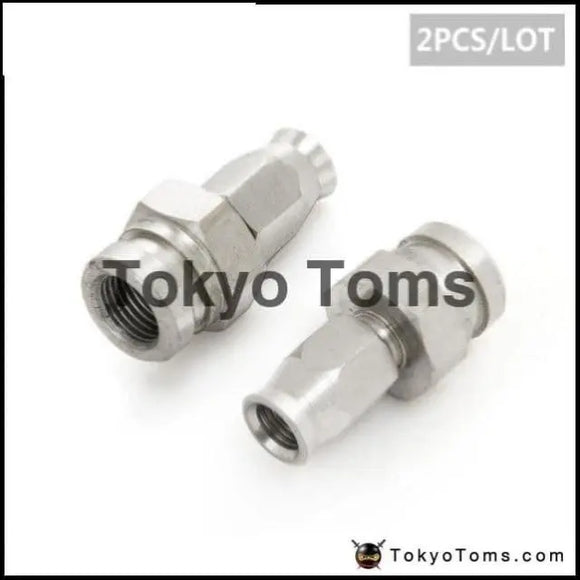 Stainless Steel Straight Brake Swivel Hose Ends Fittings - 2Pcs/Lot An -3 Hose To M10X1.0 - - Tokyo Tom's