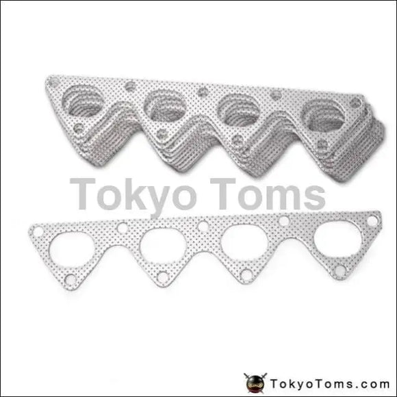 10Pcs/Lot For Honda Integra Civic Crx B16 B16A B18 Aluminum Graphite Exhaust Manifold Header Gasket