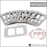 10Pcs/Lot JDM T6 Exhaust Divided Inlet 4 Bolt Divided Gasket Fit Twinscroll Turbocharger