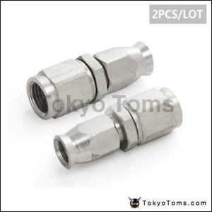 Stainless Steel -3 Straight Brake Swivel Teflon Hose Ends - 2Pcs/Lot - Tokyo Tom's