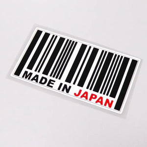 MADE IN JAPAN Barcode Decal Sticker - Tokyo Tom's