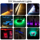 LED Strip Light Smart LED pixel Colorful Rainbow Waterproof IP67 Non-waterproof IP20 DC5V WS2812B WS2812 - 5050 RGB 144LEDs/M