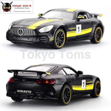 Mercedes Benz AMG GT GTR Pull Back Diecast Car Model With Sound Light 1:32 Alloy