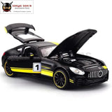 Mercedes Benz AMG GT GTR Pull Back Diecast Car Model With Sound Light 1:32 Alloy