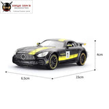 Mercedes Benz AMG GT GTR Pull Back Diecast Car Model With Sound Light 1:32 Alloy