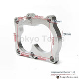 Mild Steel Turbo Outlet Dump Pipe 10Mm Flange Laser Cut For Nissan Td42 Patrol - Tokyo Tom's