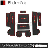 Mitsubishi Lancer 2008 - 2016 Rallyart EVO X Anti-Slip Gate Slot Mat Rubber Cup