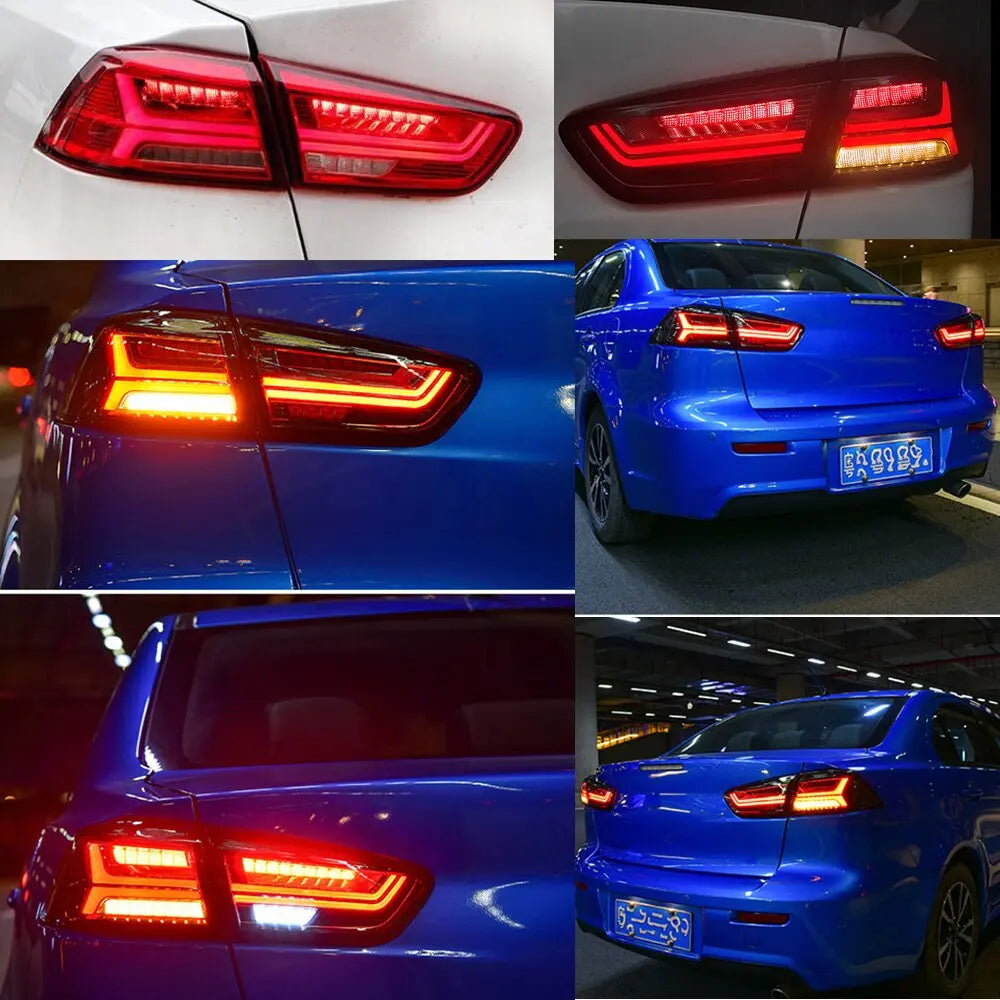 Evo Rize Rear Light Mitsubishi Lancer EVO X 2008-2017 Rear LED Tail Brake Light - Tokyo