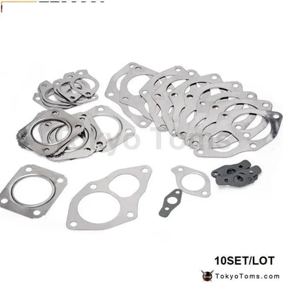 Mitsubishi Td04 Td05 Turbo Gasket Set Outlet Inlet Oil Drain 4Pcs*10Pcs Turbo Gasket - Tokyo Tom's