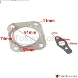 Mitsubishi Td04 Td05 Turbo Gasket Set Outlet Inlet Oil Drain 4Pcs*10Pcs Turbo Gasket - Tokyo Tom's