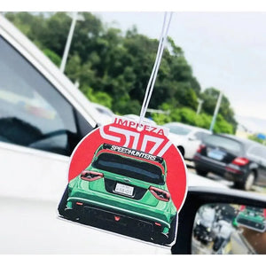 Modified Green Impreza STI Air Freshener