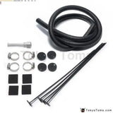 6 Row Radiator Remote Aluminum Transmission Oil Cooler + Hose / Mounting Kit - Tokyo Tom's