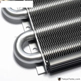 6 Row Radiator Remote Aluminum Transmission Oil Cooler + Hose / Mounting Kit - Tokyo Tom's